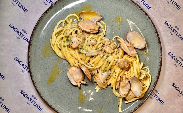 Receta de pasta con almejas
